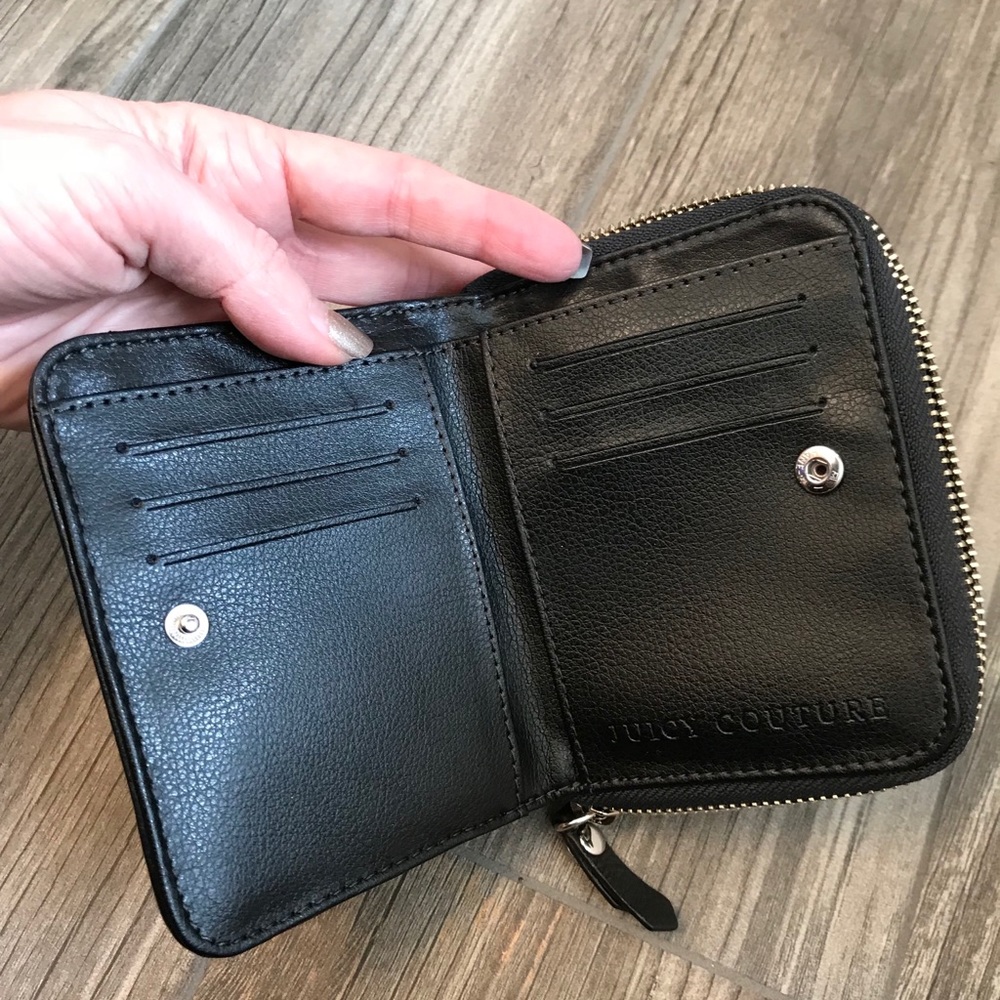🖤Juicy Couture Wallet🖤Bling Zip Small Travel Bedazzled Y2k - Picture 3 of 4
